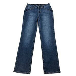 Earl Jeans Womens Straight Leg Jeans Embellished Rhinestone Size 10